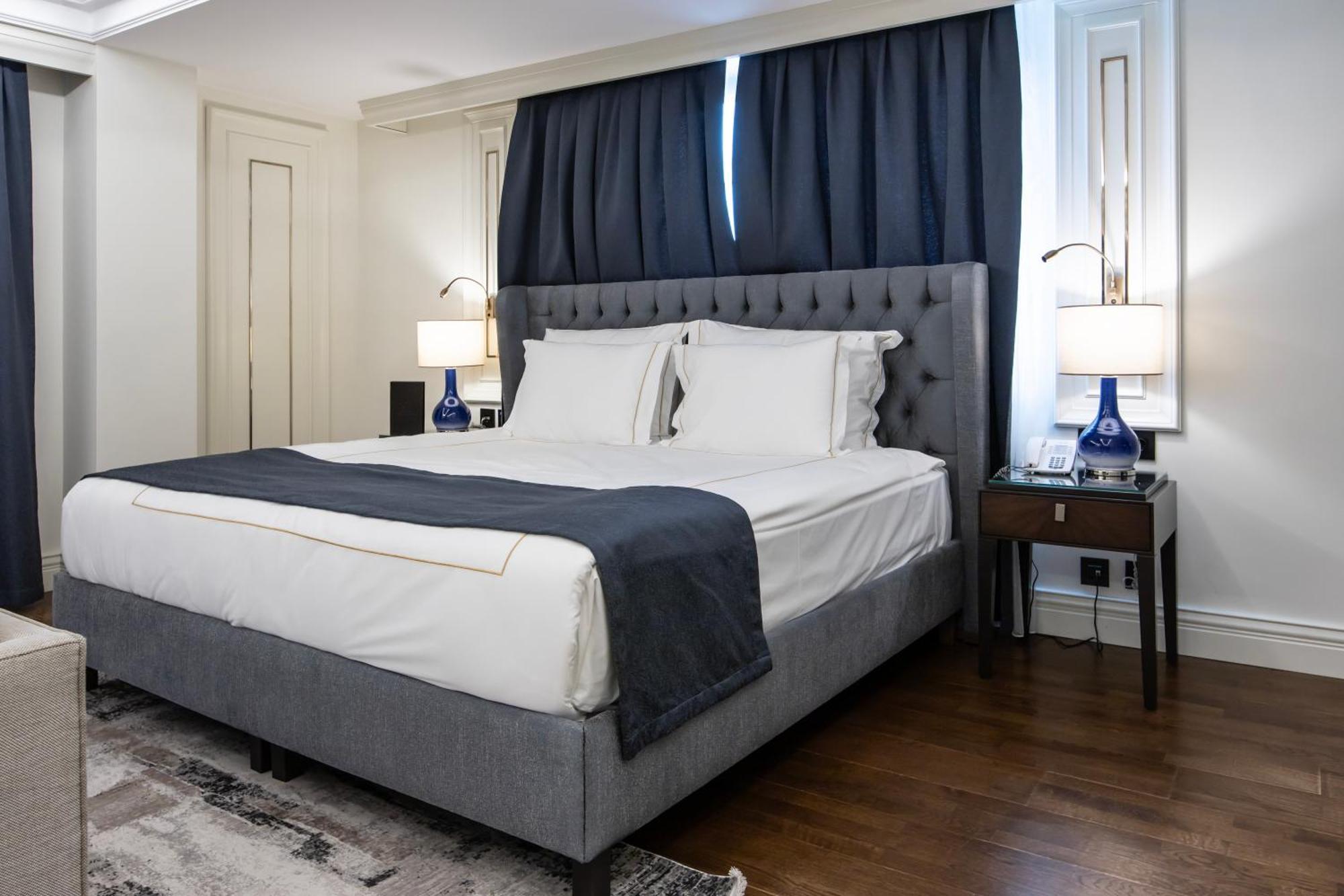 Xheko Imperial Luxury Hotel & Spa Tirana Exterior photo A bedroom at the hotel
