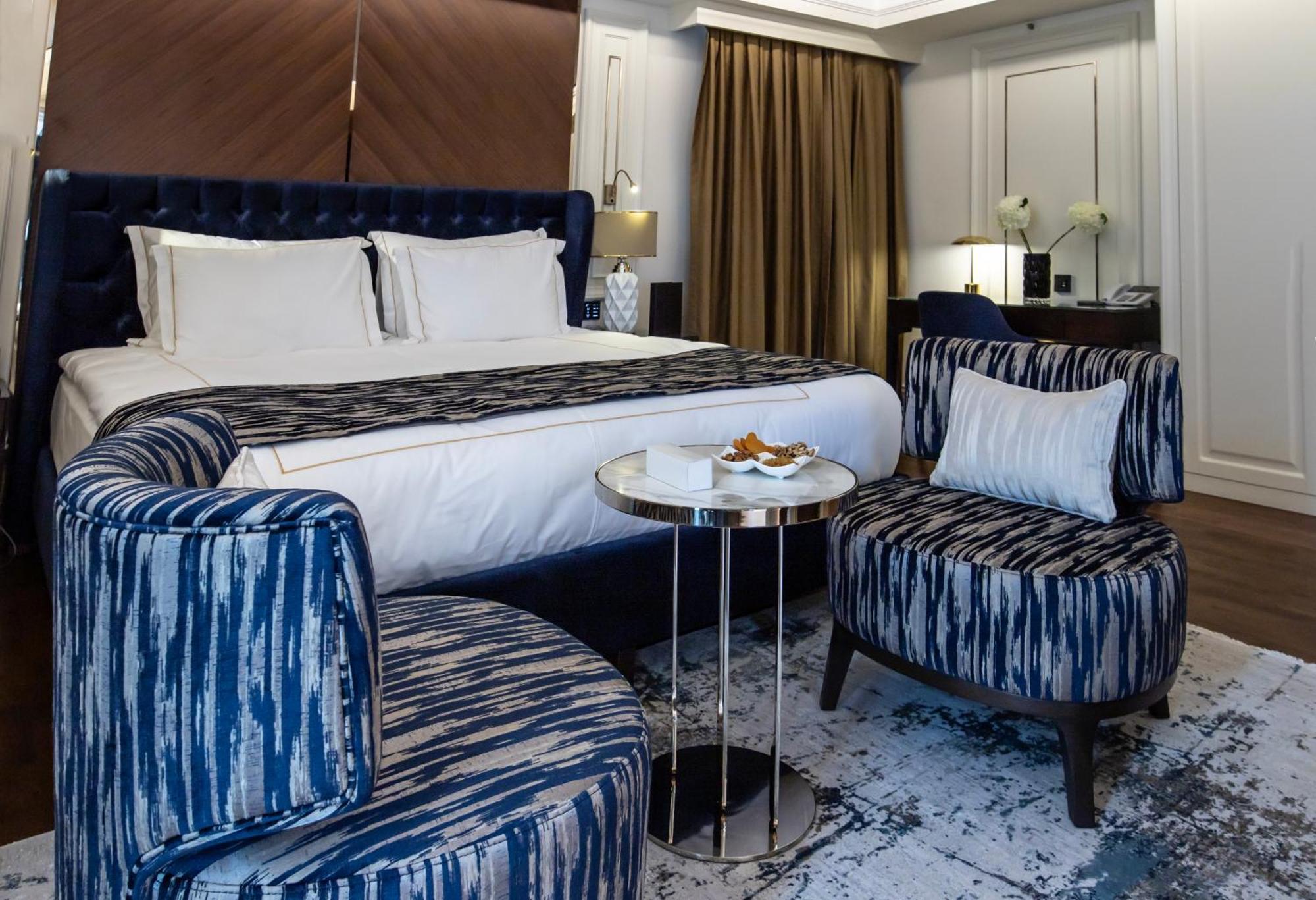 Xheko Imperial Luxury Hotel & Spa Tirana Exterior photo A bedroom at the hotel
